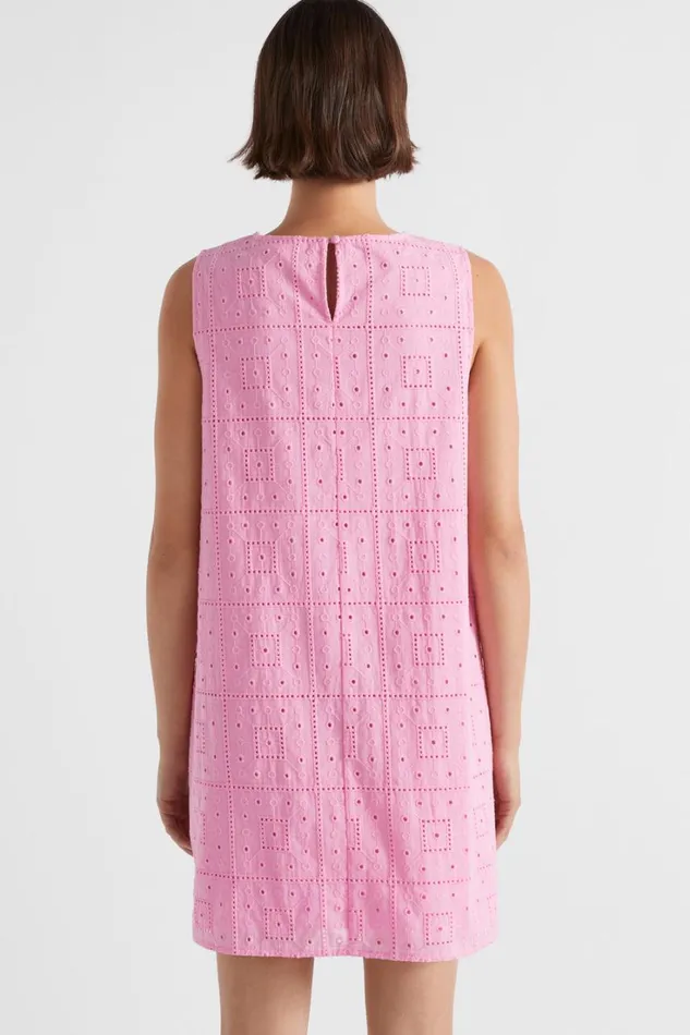 Dresses Woman Seed Heritage Broderie Mini Dress Pink Gin
