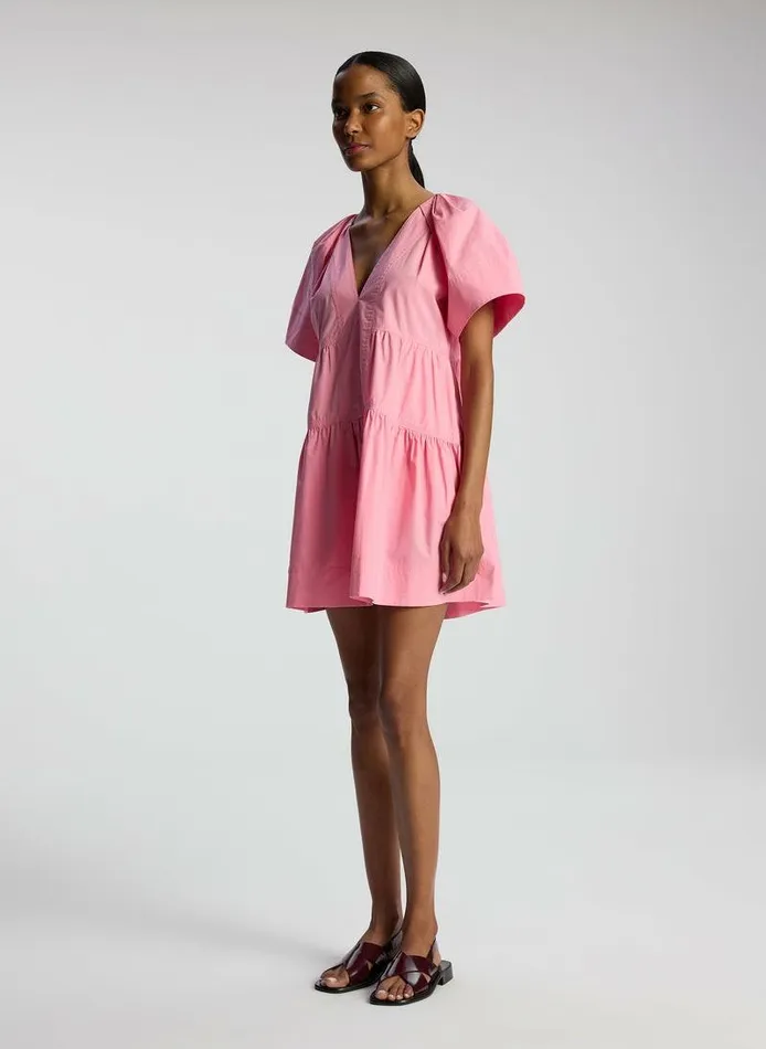 Dresses Women ALC Camila Cotton Mini Dress Light Grapefruit Dresses Women ALC Camila Cotton Mini Dress Light Grapefruit