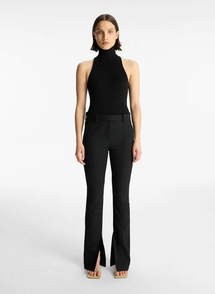 Dresses Women ALC Paltrow Cotton Knit Top Black Dresses Women ALC Paltrow Cotton Knit Top Black