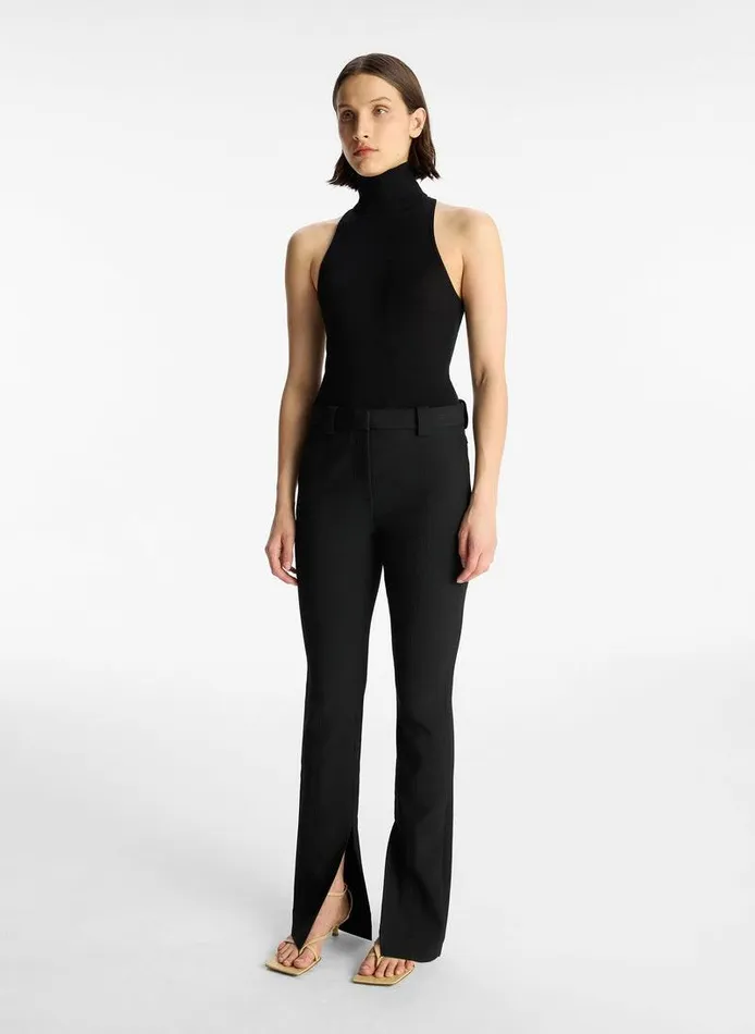 Dresses Women ALC Paltrow Cotton Knit Top Black Dresses Women ALC Paltrow Cotton Knit Top Black