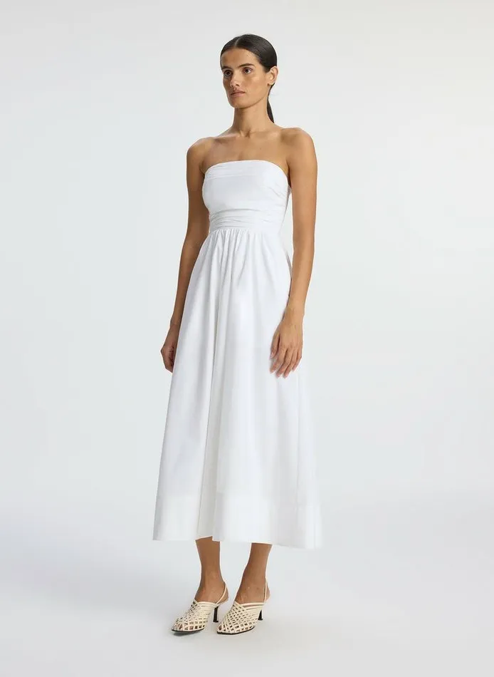 Dresses Women ALC Tate Strapless Midi Dress White Dresses Women ALC Tate Strapless Midi Dress White