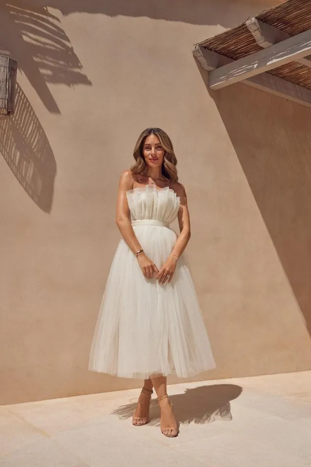 Dresses Women Karen Millen Lydia Millen Corseted Tulle Woven Midi Dress Ivory Dresses Women Karen Millen Lydia Millen Corseted Tulle Woven Midi Dress Ivory