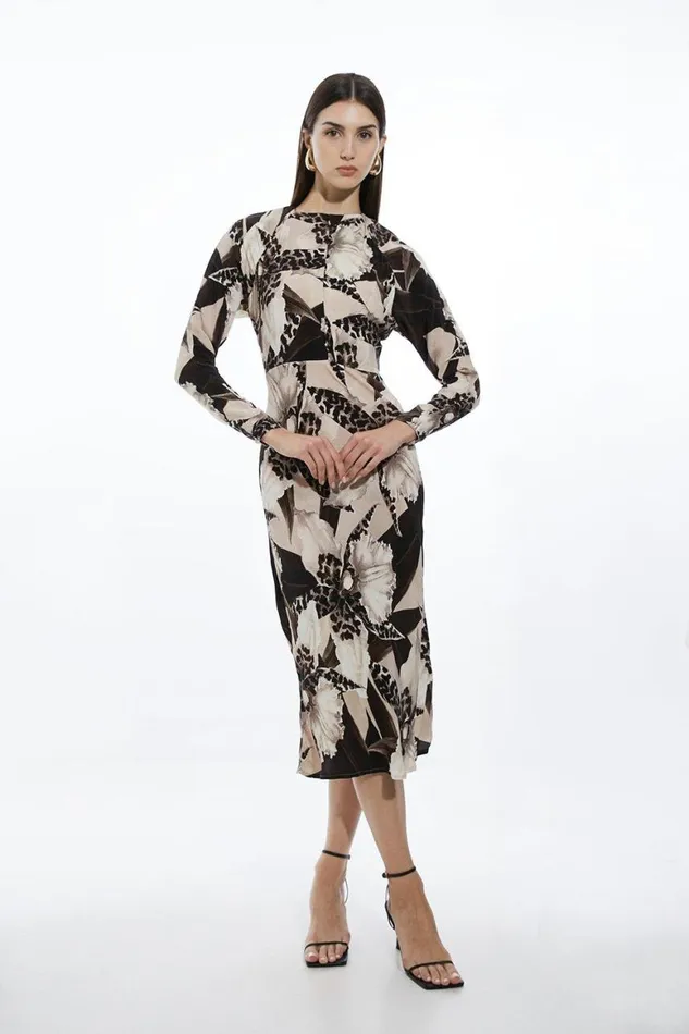 Dresses Women Karen Millen Petite Ecru Floral Keyhole Woven Midaxi Dress Floral Dresses Women Karen Millen Petite Ecru Floral Keyhole Woven Midaxi Dress Floral