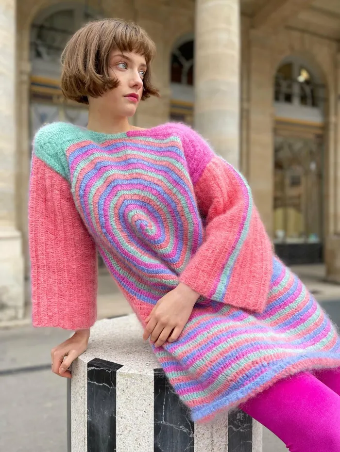 Dresses Women Rose Carmine DRESS SPIRALES PASTEL