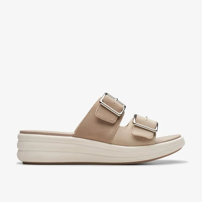 Drift Buckle Sand Combination Women Clarks Sandals and Flip Flops