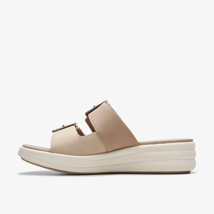 Drift Buckle Sand Combination Women Clarks Sandals and Flip Flops