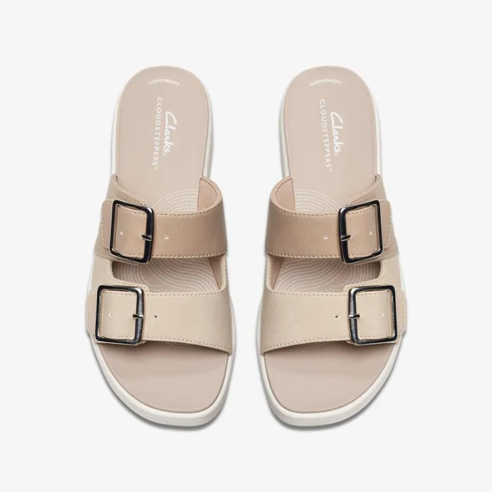 Drift Buckle Sand Combination Women Clarks Sandals and Flip Flops