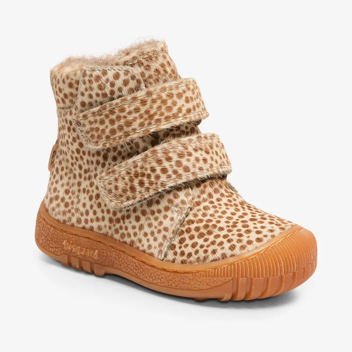 evon tex bambi fur Brown KIDS Boots bisgaardshoes