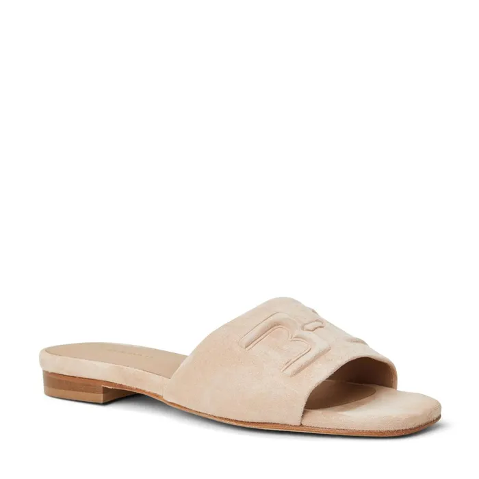FABIA Single Banded Slide SAND SUEDE Women Bruno Magli Sandals and Slides
