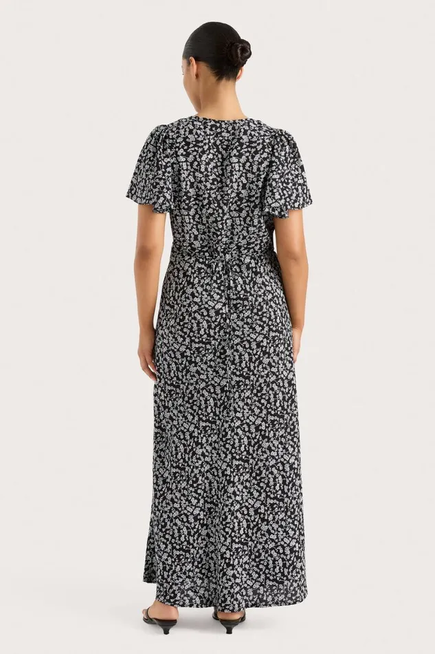 Faithfull The Brand Dresses Boda Midi Dress Amaryllis Floral Black 8211 Women Faithfull The Brand Dresses Boda Midi Dress Amaryllis Floral Black 8211 Women