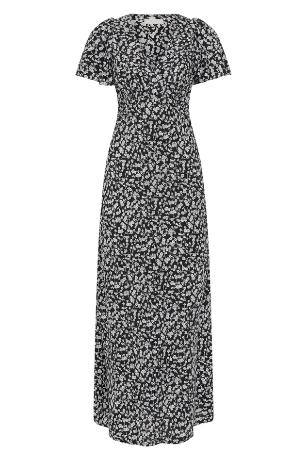 Faithfull The Brand Dresses Boda Midi Dress Amaryllis Floral Black 8211 Women Faithfull The Brand Dresses Boda Midi Dress Amaryllis Floral Black 8211 Women