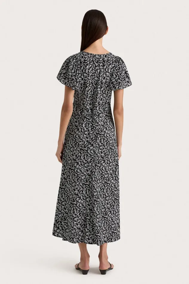 Faithfull The Brand Dresses Boda Midi Dress Amaryllis Floral Black 8211 Women Faithfull The Brand Dresses Boda Midi Dress Amaryllis Floral Black 8211 Women