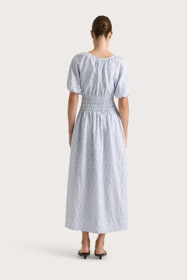 Faithfull The Brand Dresses Geriba Maxi Dress Leilani Mid Blue 8211 Women