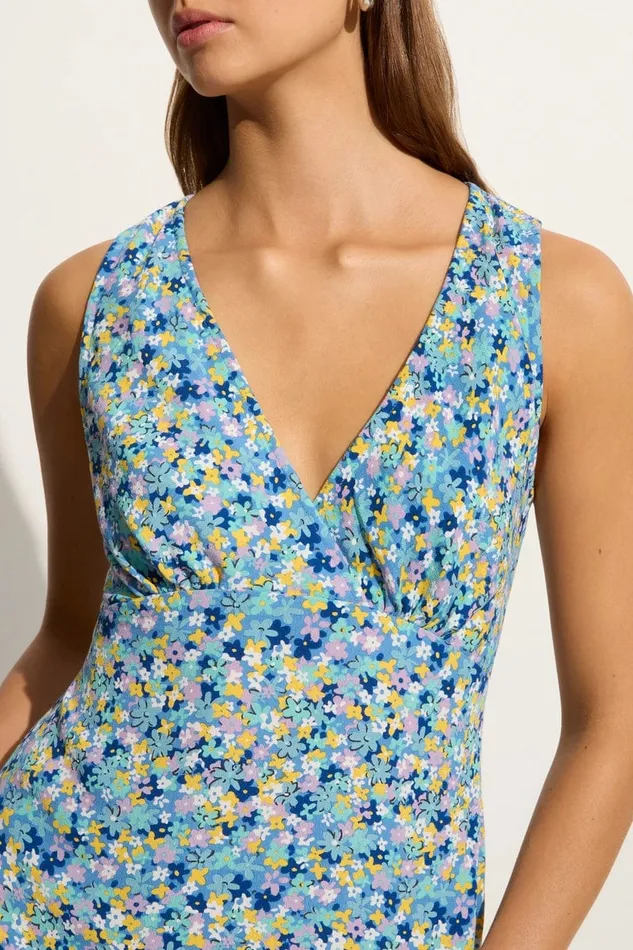 Faithfull The Brand Dresses Nadja Mini Dress Cala Nica Floral Blue Exclusive 8211 Final Sale 8211 Women