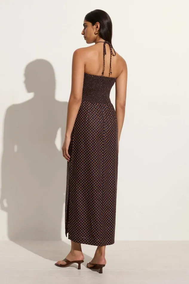 Faithfull The Brand Dresses Tortugas Midi Dress Ludovica Polka Dot 8211 Final Sale 8211 Women Faithfull The Brand Dresses Tortugas Midi Dress Ludovica Polka Dot 8211 Final Sale 8211 Women