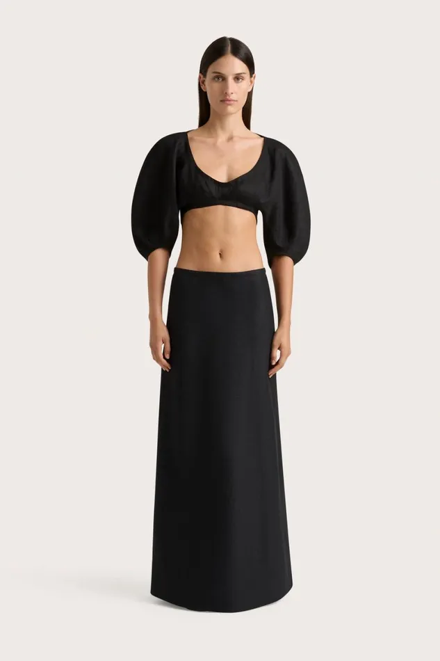 Faithfull The Brand Skirts and Shorts Antibes Maxi Skirt Black 8211 Women