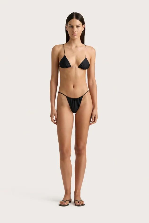 Faithfull The Brand Swim Elea Bikini Bottom Black 8211 Women