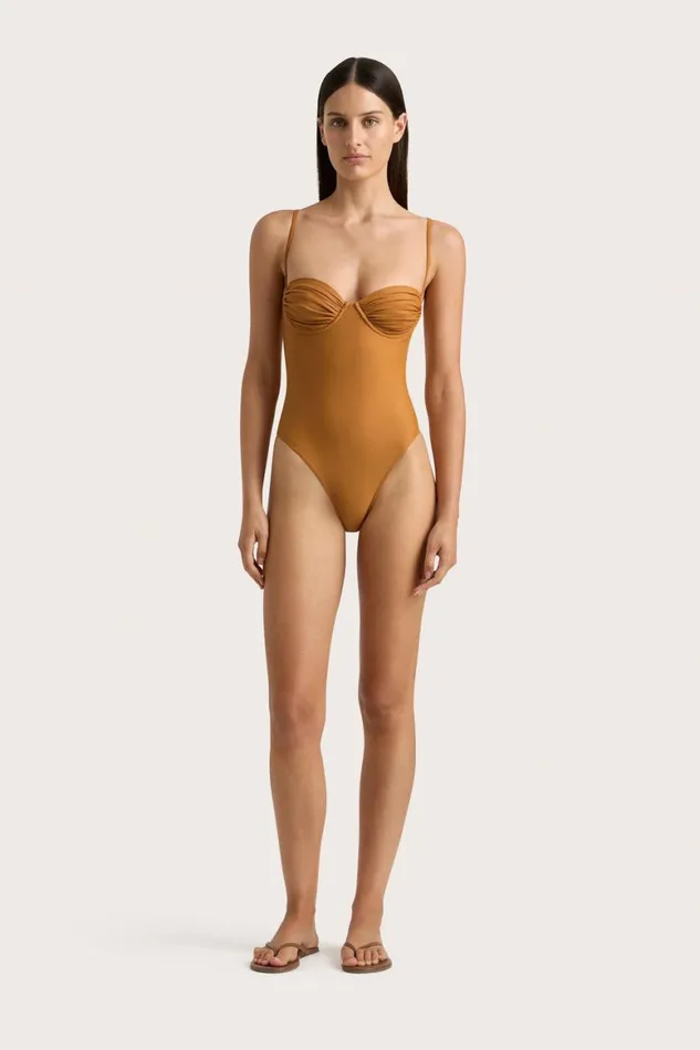 Faithfull The Brand Swim Gabriela One Piece Terracotta 8211 Women