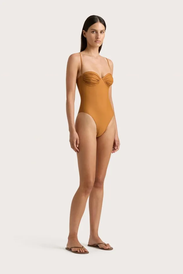 Faithfull The Brand Swim Gabriela One Piece Terracotta 8211 Women Faithfull The Brand Swim Gabriela One Piece Terracotta 8211 Women