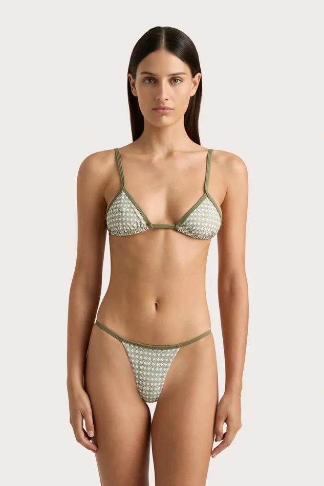Faithfull The Brand Swim Manon Bikini Top Oliander Khaki 8211 Women