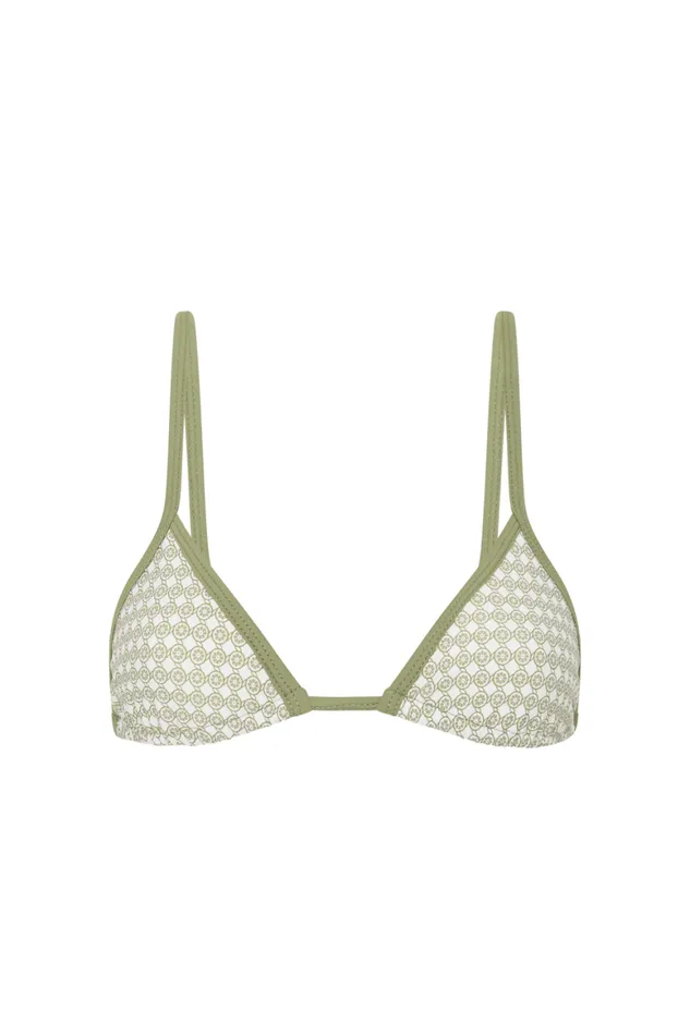 Faithfull The Brand Swim Manon Bikini Top Oliander Khaki 8211 Women