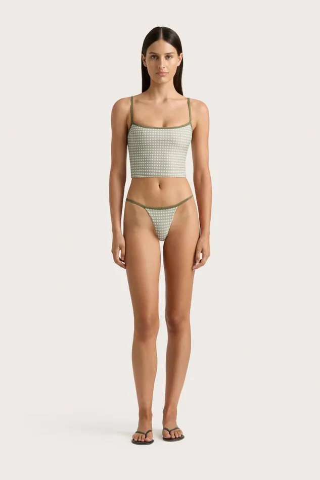 Faithfull The Brand Swim Manon Top Oliander Khaki 8211 Women