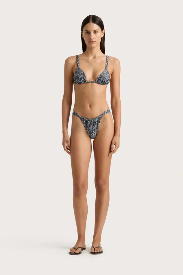 Faithfull The Brand Swim Mary Bikini Top Amanylis Charred Navy 8211 Women