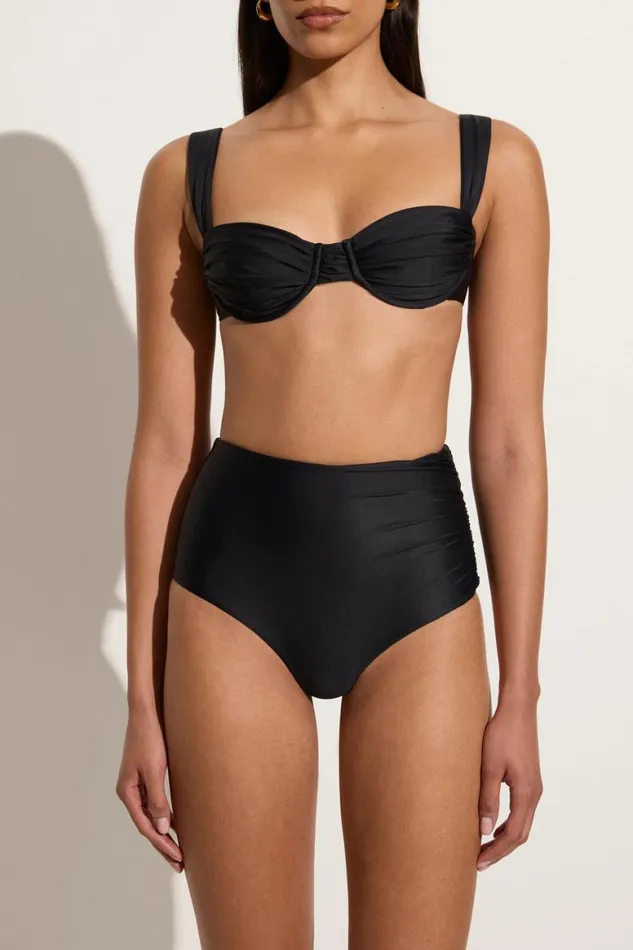 Faithfull The Brand Swim Sol Bikini Top Black 8211 Women Faithfull The Brand Swim Sol Bikini Top Black 8211 Women
