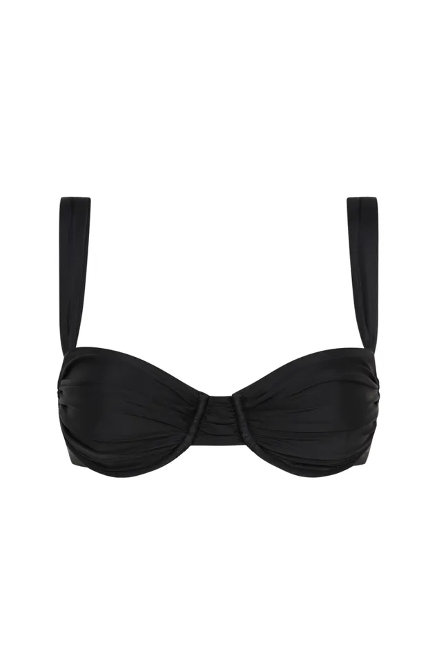 Faithfull The Brand Swim Sol Bikini Top Black 8211 Women Faithfull The Brand Swim Sol Bikini Top Black 8211 Women