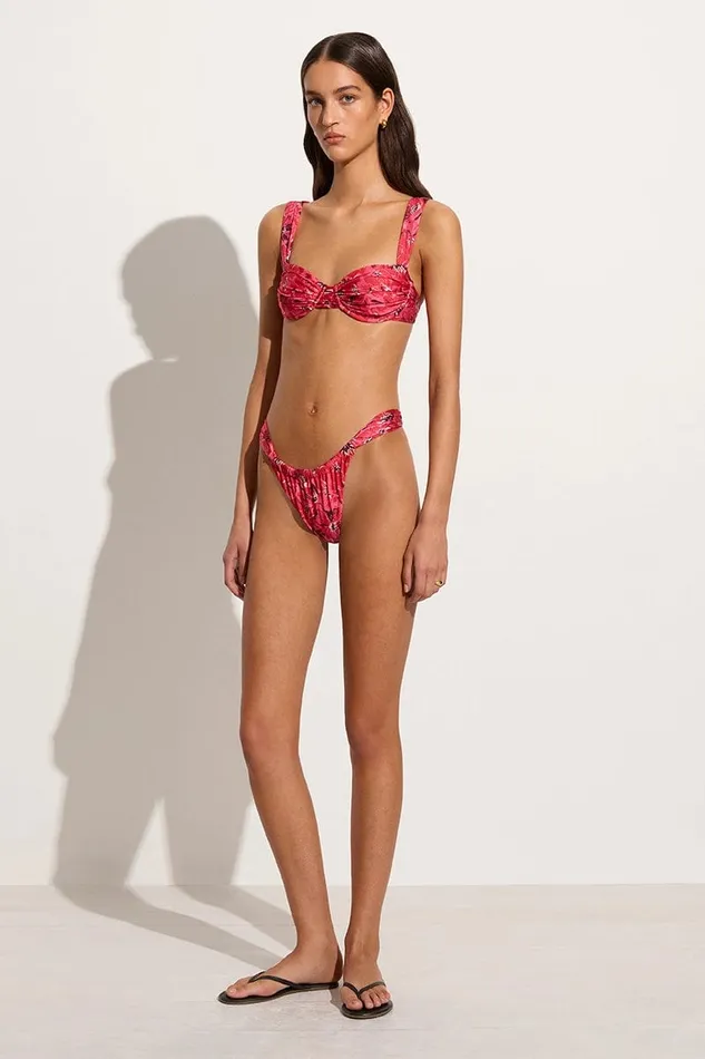 Faithfull The Brand Swim Sol Bikini Top El Limon Floral Pink 8211 Women Faithfull The Brand Swim Sol Bikini Top El Limon Floral Pink 8211 Women