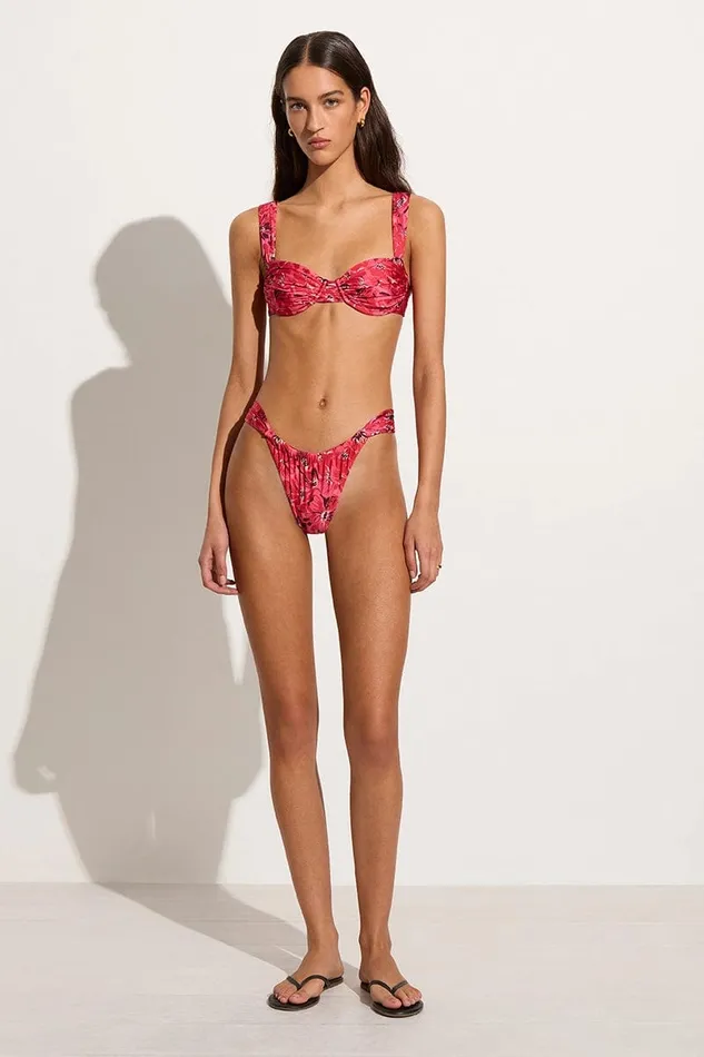 Faithfull The Brand Swim Sol Bikini Top El Limon Floral Pink 8211 Women Faithfull The Brand Swim Sol Bikini Top El Limon Floral Pink 8211 Women
