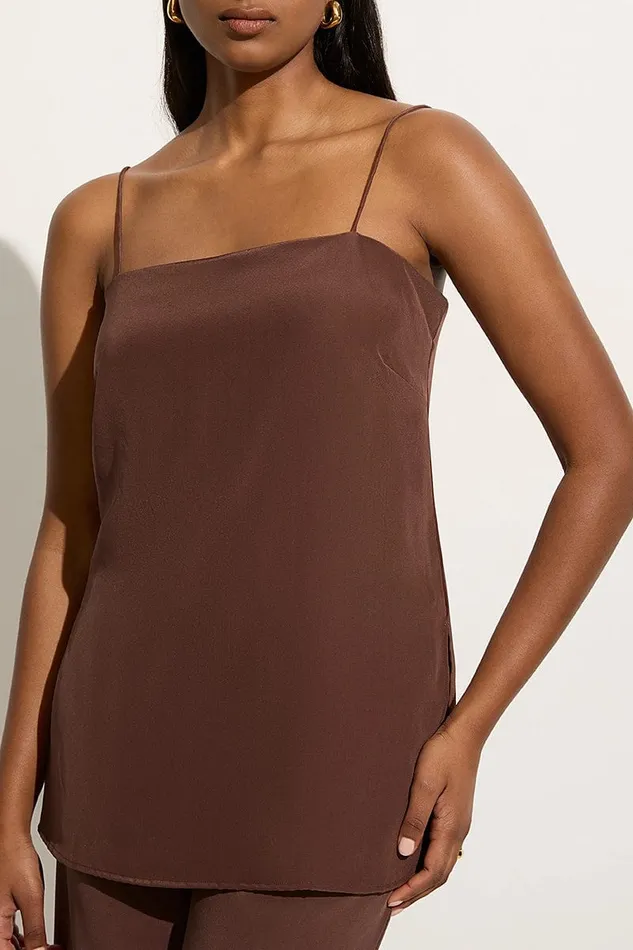 Faithfull The Brand Tops Koa Tunic Top Tobacco 8211 Final Sale 8211 Women