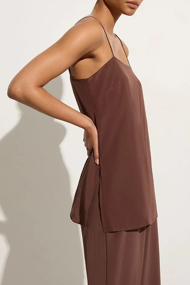 Faithfull The Brand Tops Koa Tunic Top Tobacco 8211 Final Sale 8211 Women Faithfull The Brand Tops Koa Tunic Top Tobacco 8211 Final Sale 8211 Women
