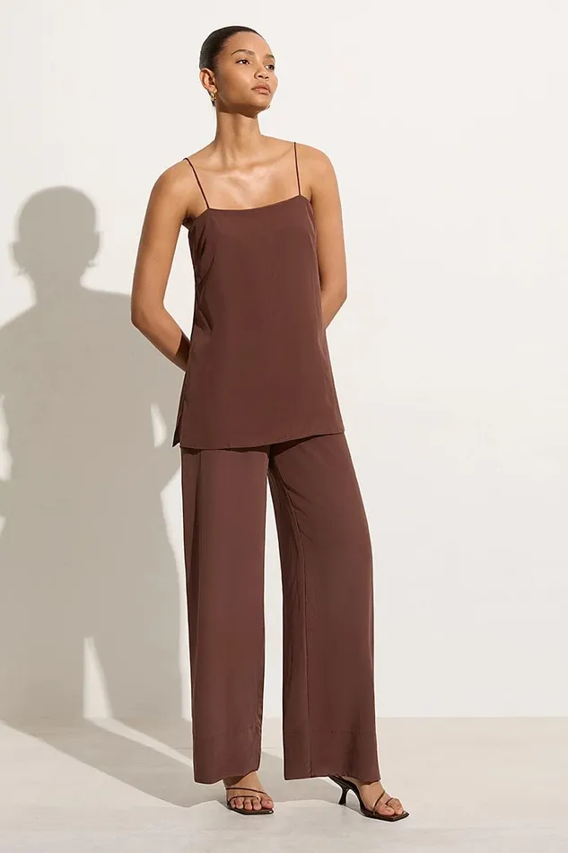Faithfull The Brand Tops Koa Tunic Top Tobacco 8211 Final Sale 8211 Women Faithfull The Brand Tops Koa Tunic Top Tobacco 8211 Final Sale 8211 Women