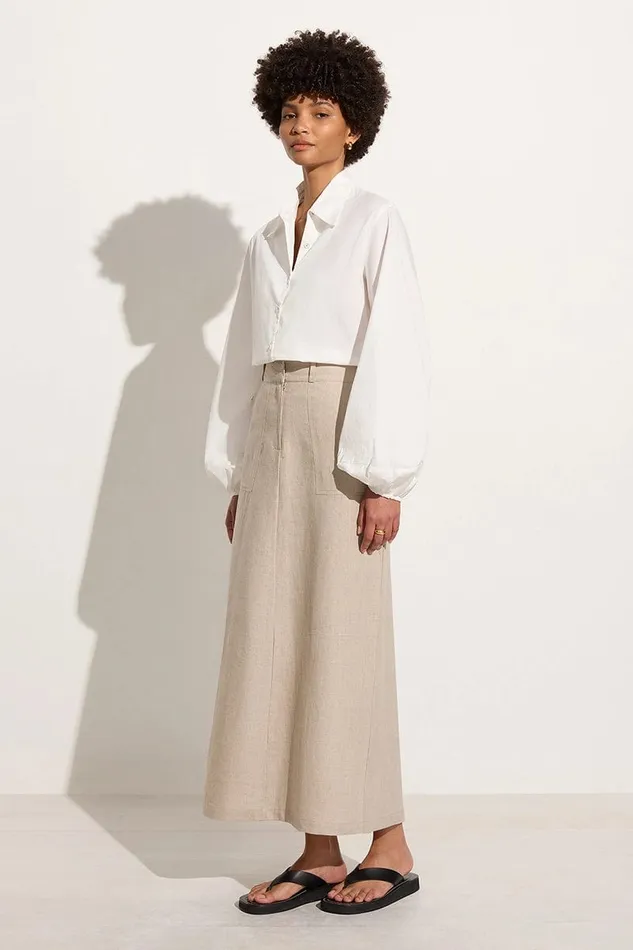 Faithfull The Brand Tops Managua Shirt White 8211 Final Sale 8211 Women Faithfull The Brand Tops Managua Shirt White 8211 Final Sale 8211 Women
