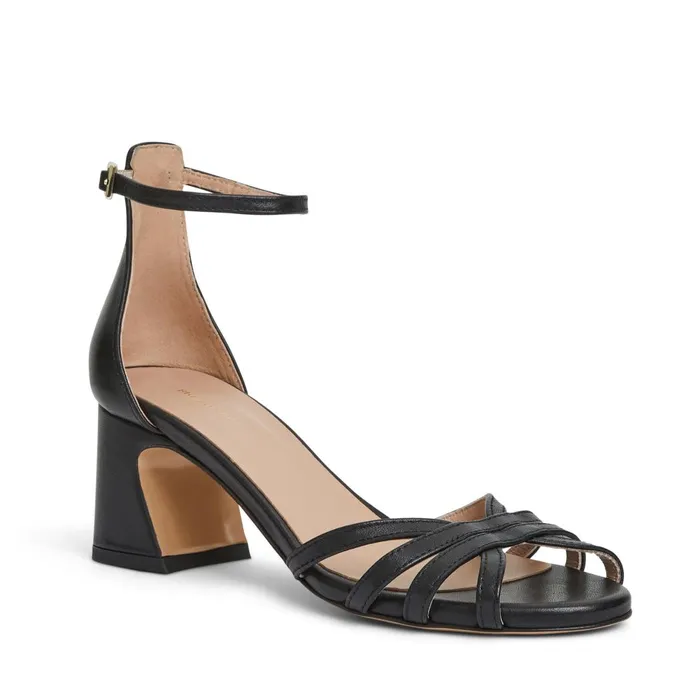 FELICITY Strapped Sandal Low Heel BLACK Women Bruno Magli Sandals and Slides