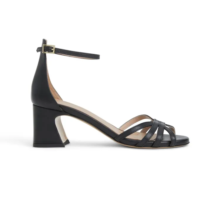 FELICITY Strapped Sandal Low Heel BLACK Women Bruno Magli Sandals and Slides