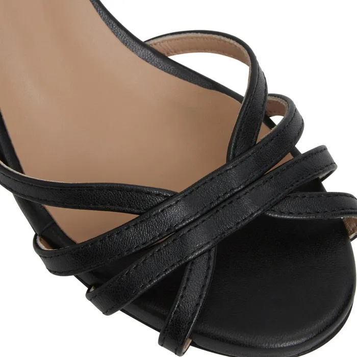 FELICITY Strapped Sandal Low Heel BLACK Women Bruno Magli Sandals and Slides