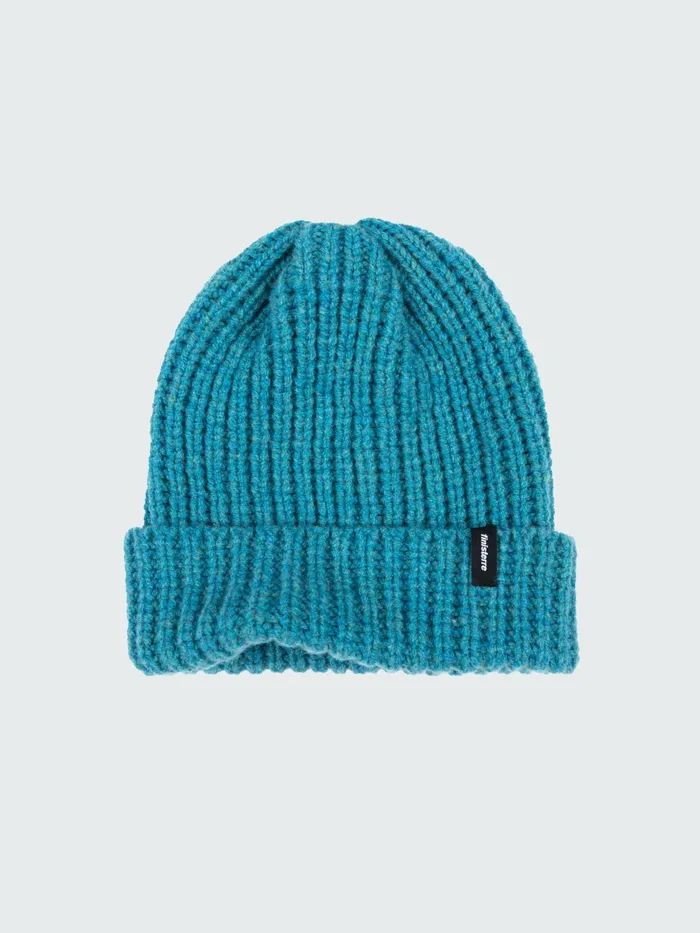 Finisterre Hats and Beanies MenWomen Asowen Chunky Rib Beanie Ocean Storm