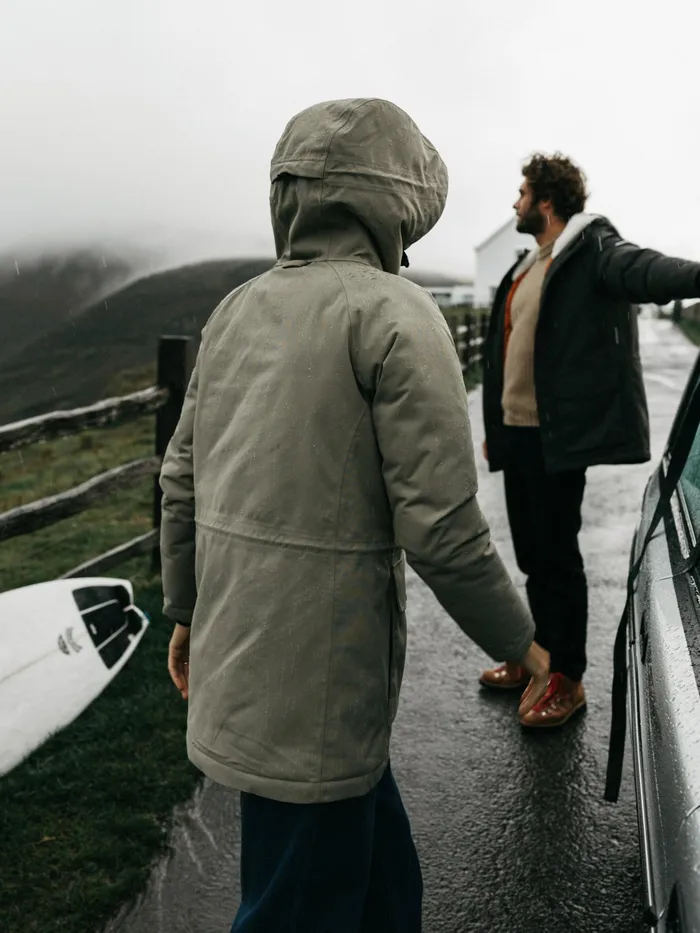 Finisterre Jackets and Coats Women Vellus Parka Jacket Willow Green