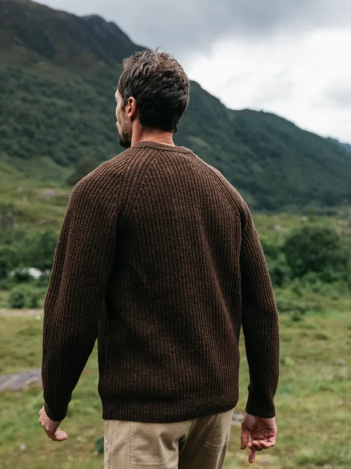 Finisterre Knitwear Men Mora Knit Sweater Timber