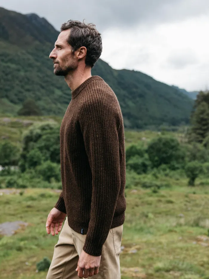 Finisterre Knitwear Men Mora Knit Sweater Timber