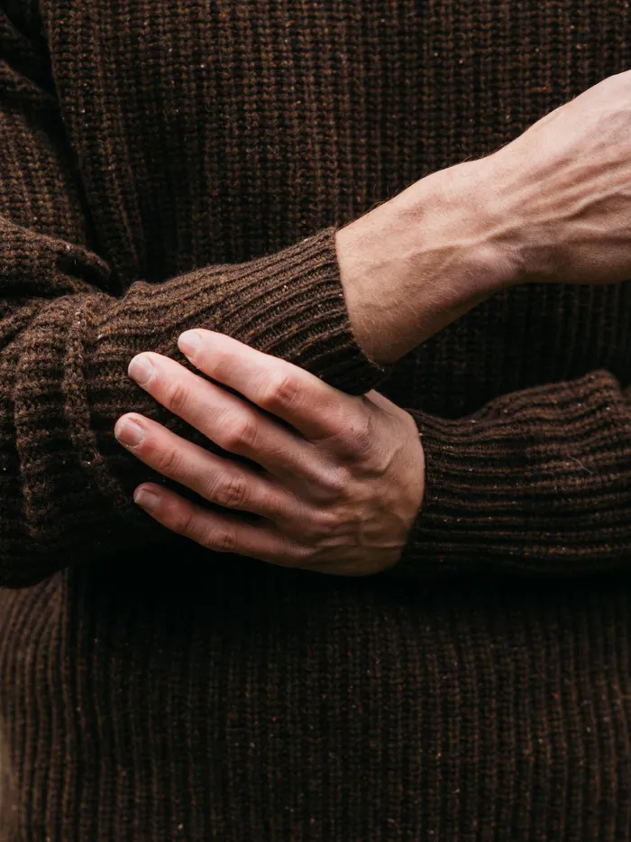 Finisterre Knitwear Men Mora Knit Sweater Timber
