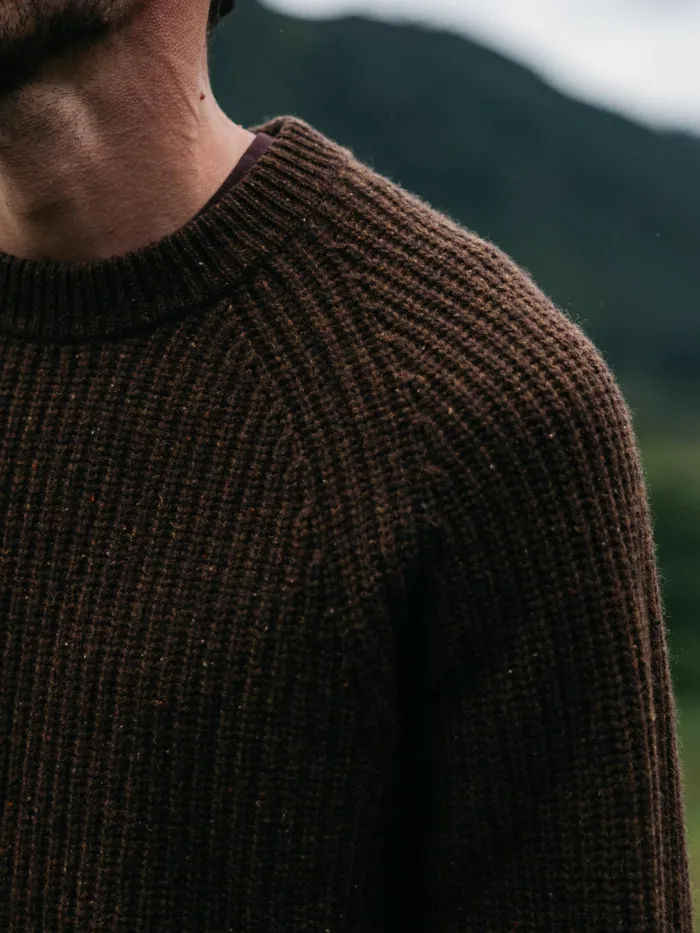 Finisterre Knitwear Men Mora Knit Sweater Timber