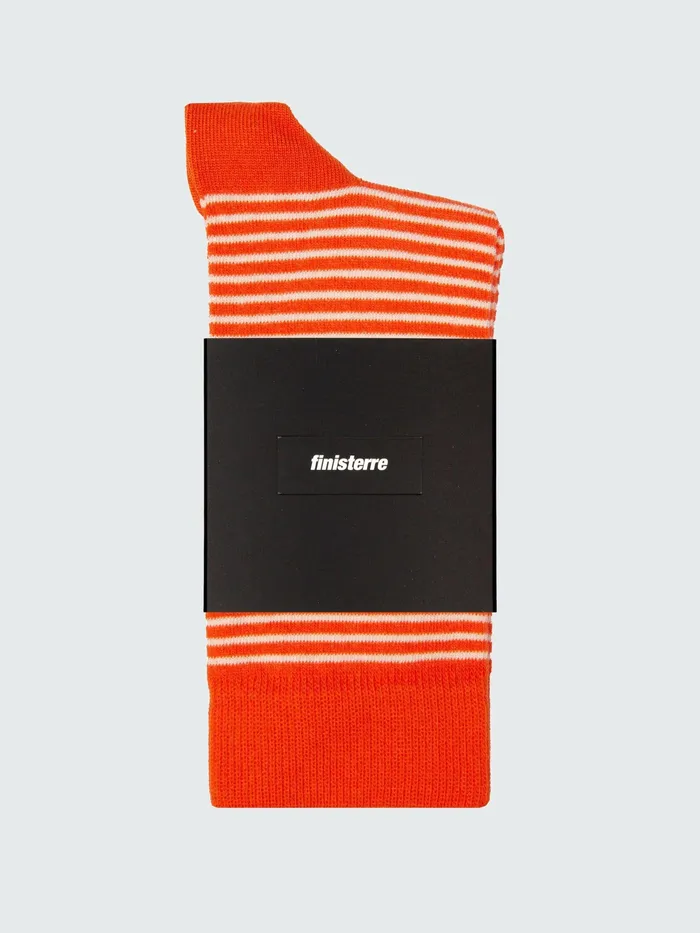 Finisterre Socks MenWomen Holm Sock Flame Stripe