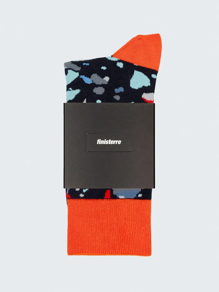 Finisterre Socks MenWomen Tidelands Lightweight Sock Microplastics Flamenavy