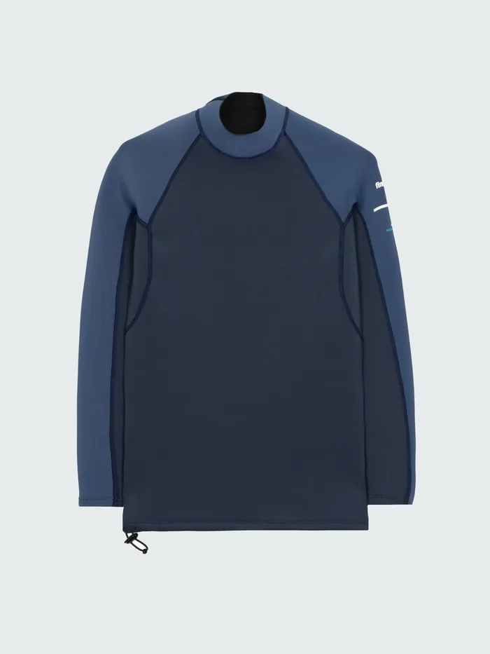 Finisterre Swim Shorts and Board Shorts Men Nieuwland 2mm Yulex Long Sleeve Top Dark Ozone