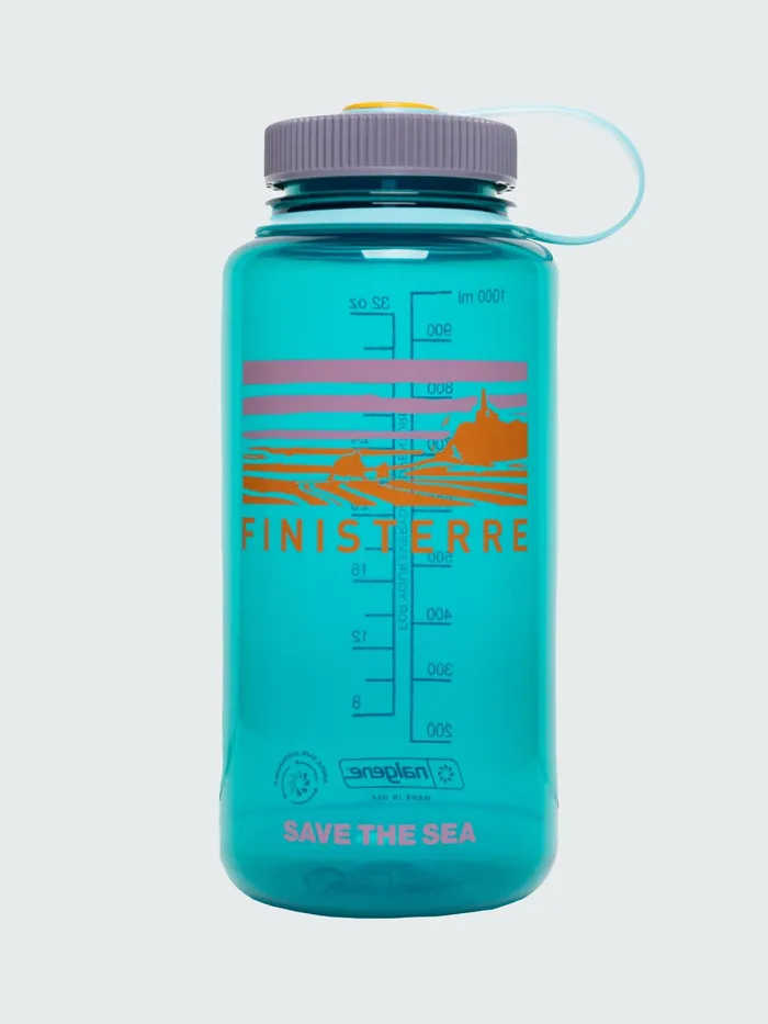 Finisterre Water Bottles MenWomen Nalgene Sustain 1L Wide Mouth Bottle Ocean Storm
