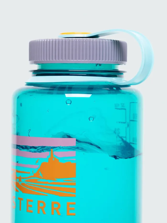 Finisterre Water Bottles MenWomen Nalgene Sustain 1L Wide Mouth Bottle Ocean Storm
