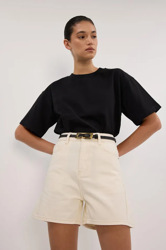 FINN CREAM DENIM SHORT Women DISSH Shorts